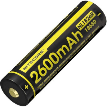 Аккумулятор NITECORE NL1826R 18650, 2600 мА·ч, с USB-зарядкой